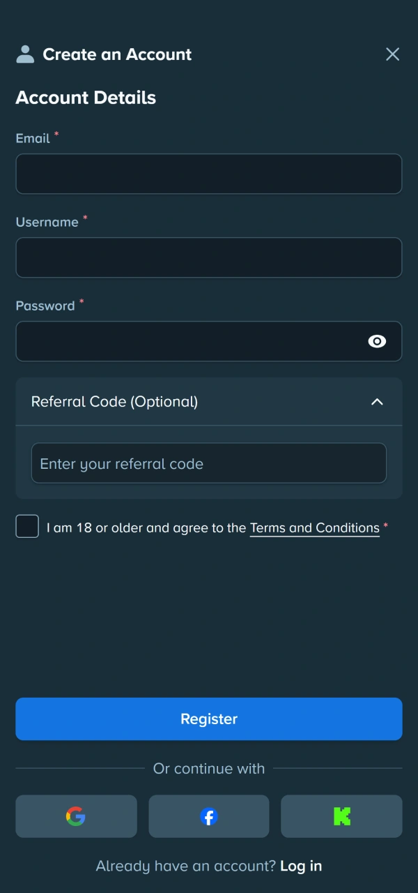 Open your personal betting profile following these Stake Deposit instructions carefully.